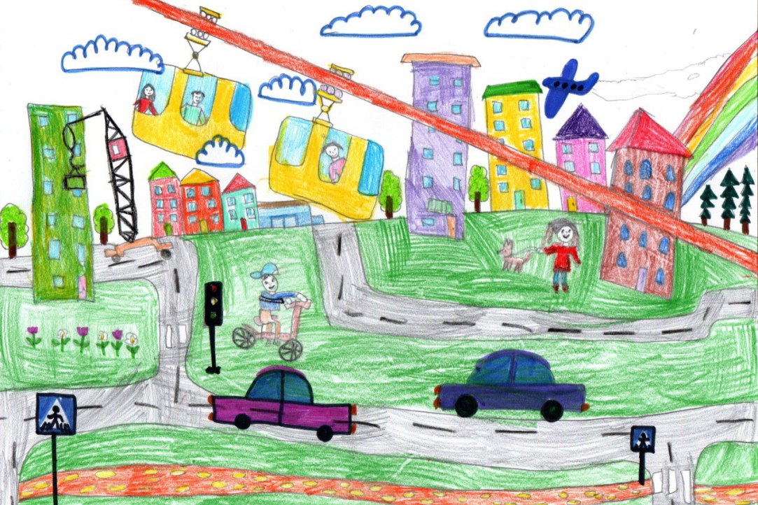 Открыт прием работ на конкурс детского рисунка «Город, где я буду жить»